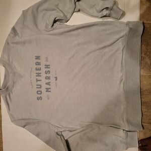 Southern Marsh Seawash Teal Crew Neck Pullover Mens XL